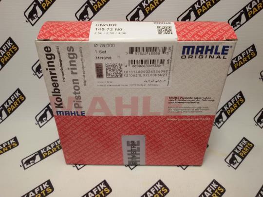 Кольца поршневые компрессора LP4851 (d 78 мм) Mahle. 145 72 N0