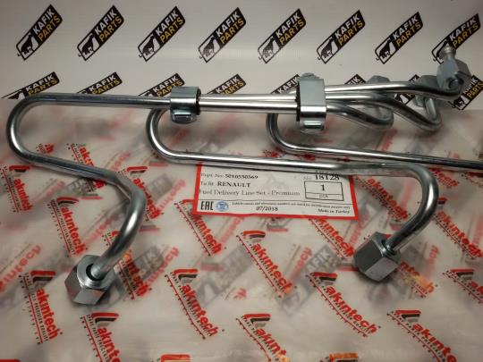 Трубка паливна к- кт. 1-2-3 циліндр. Renault Premium, Akintech.  5010550869
