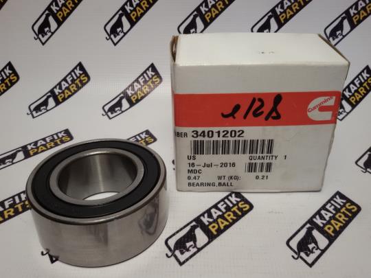 Подшипник шариковый промежуточного ролика Cummins М11, ISM11, QSM11 3401202, 3400883, 3400884