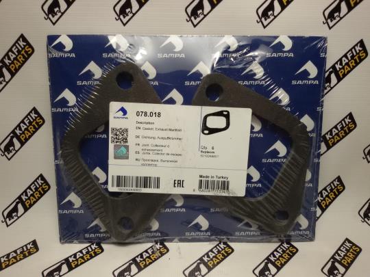 Прокладка выпускного коллектора Renault Magnum AE, E-Tech. Sampa.  5010284657 