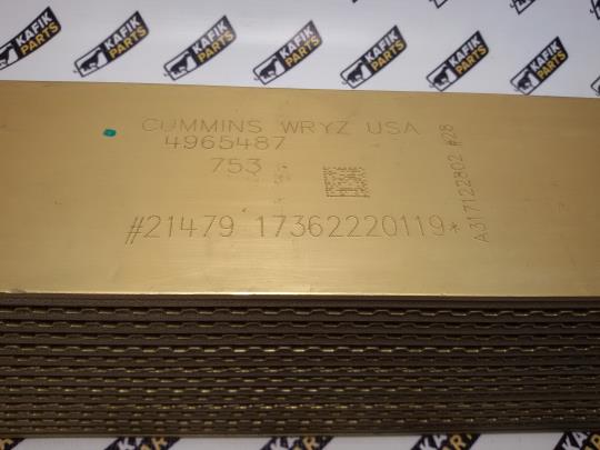 Теплообменник ( маслоохладитель ) Cummins ISX, QSX15 4965487