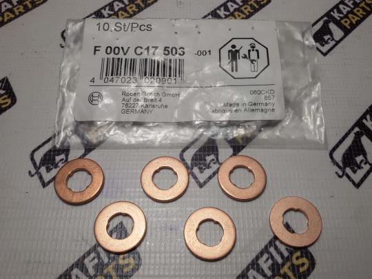 Шайба топливной форсунки Cummins ISB 6,7. BOSCH. 4899689, F00VC17503.